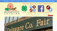 Desktop Screenshot of delawarecountyfair.com